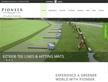 Tablet Screenshot of pioneerturf.com